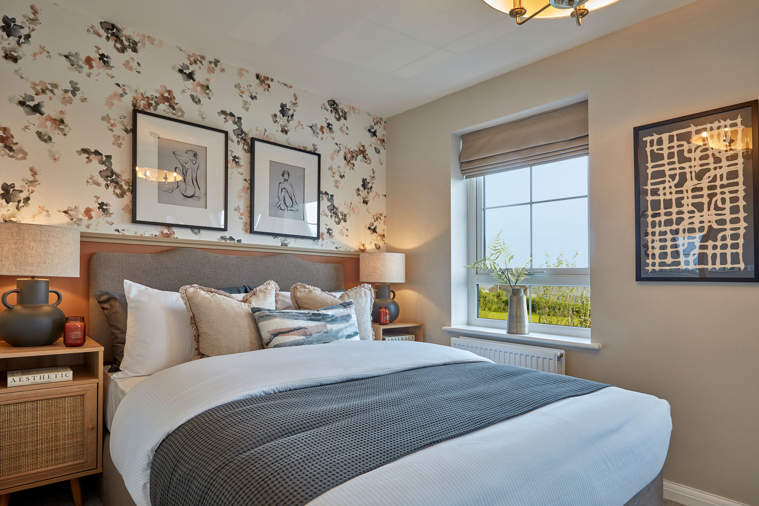 En suite main bedroom in the Denford